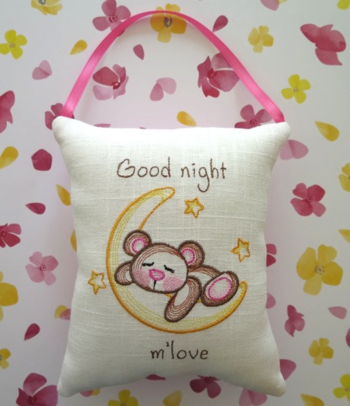Good Night hanging pillow Etsy