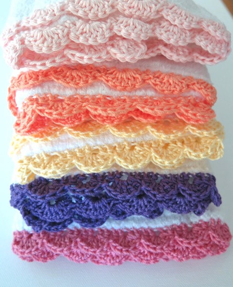 Crochet Edge Burp Cloth | Etsy