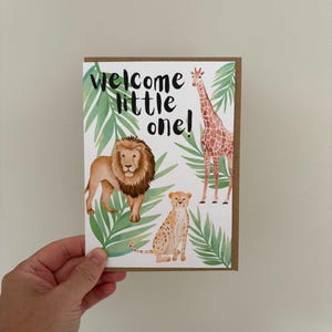 Nouvelle carte Safari bébé