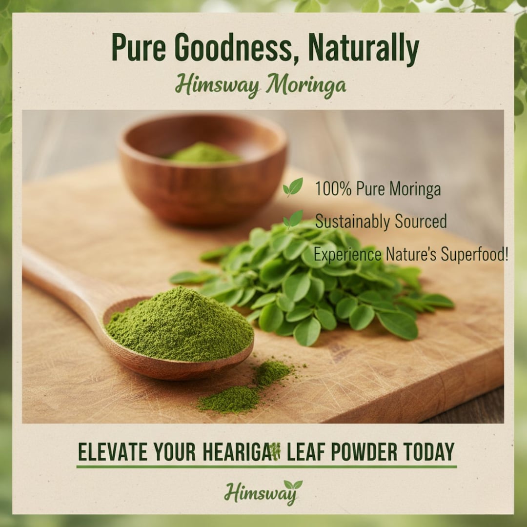 Organic Moringa Leaf Powder – Fresh Superfood (8.81oz Pouch) - Etsy