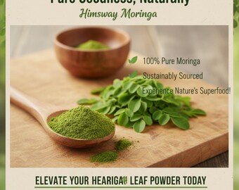 Organic Moringa Leaf Powder – Fresh Superfood (8.81oz Pouch)