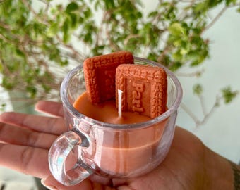 Chai & Parle-G Candle: Vanilla Chai Scented - Desi Home Decor