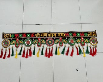 Embroidered Ganesha Door Toran | Indian Diwali Decoration