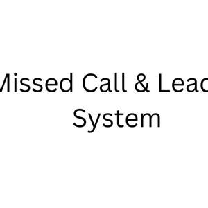 May include: Text on a white background reads "HVAC Missed Call & Lead Capture System". The text is in a simple, sans-serif font, and the overall design is clean and straightforward.