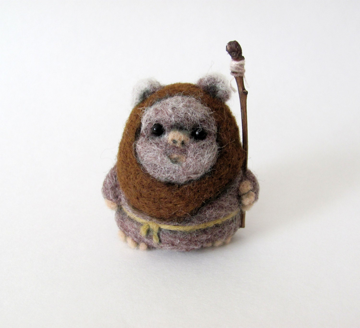 Needle felted Ewok Etsy