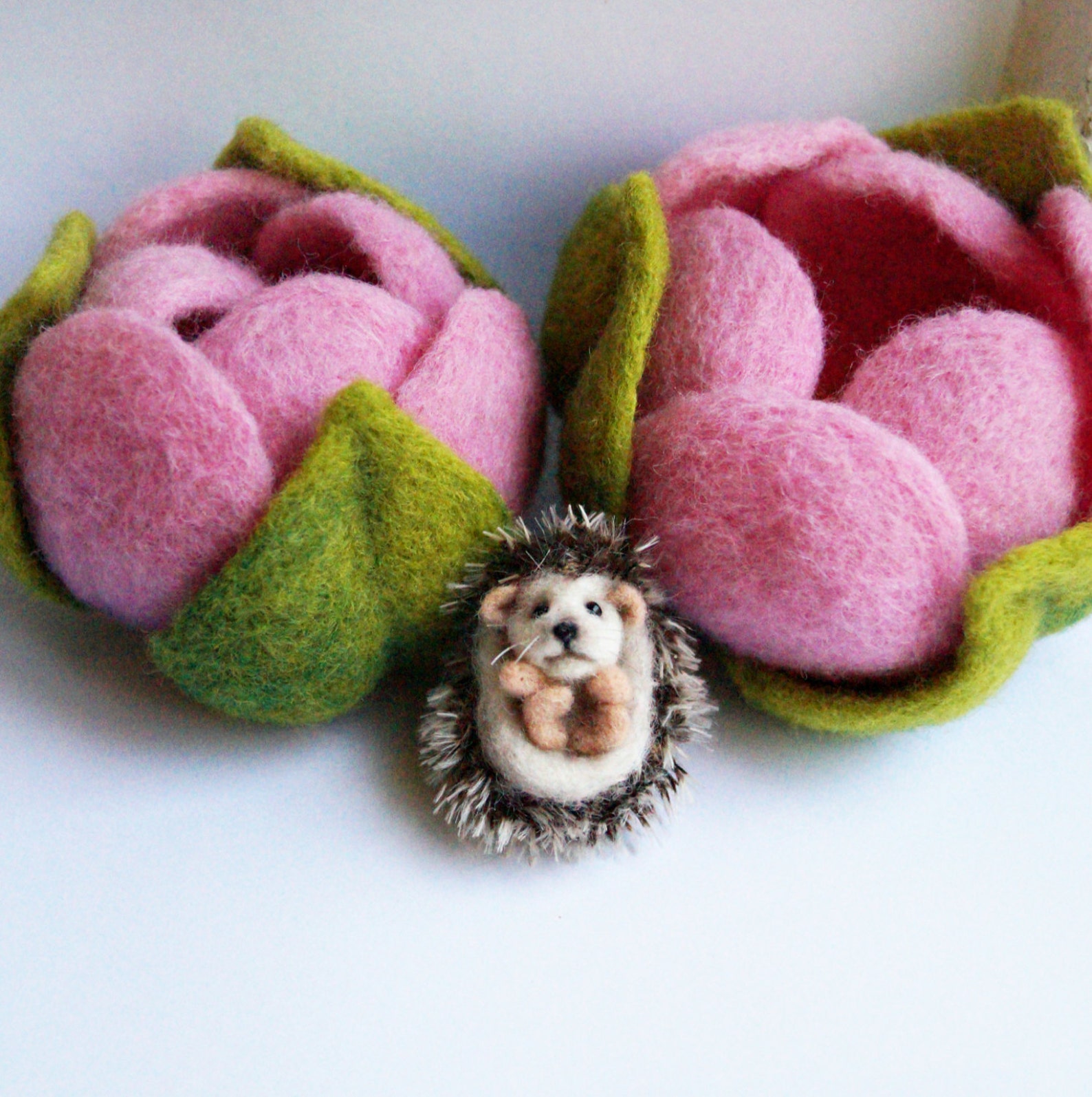Needle felted hedgehog miniature soft sculpture felted Etsy