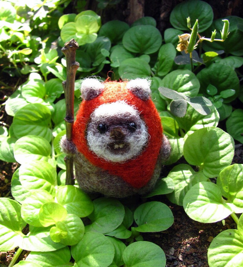 Needle felted Ewok Etsy