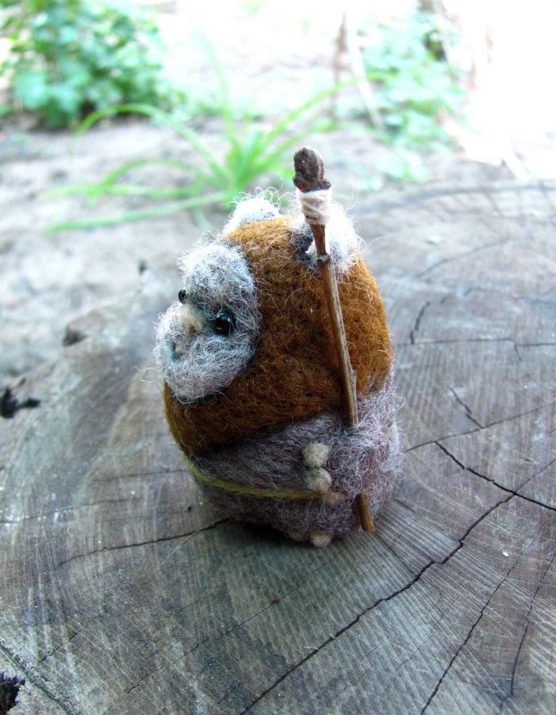 Needle felted Ewok Etsy