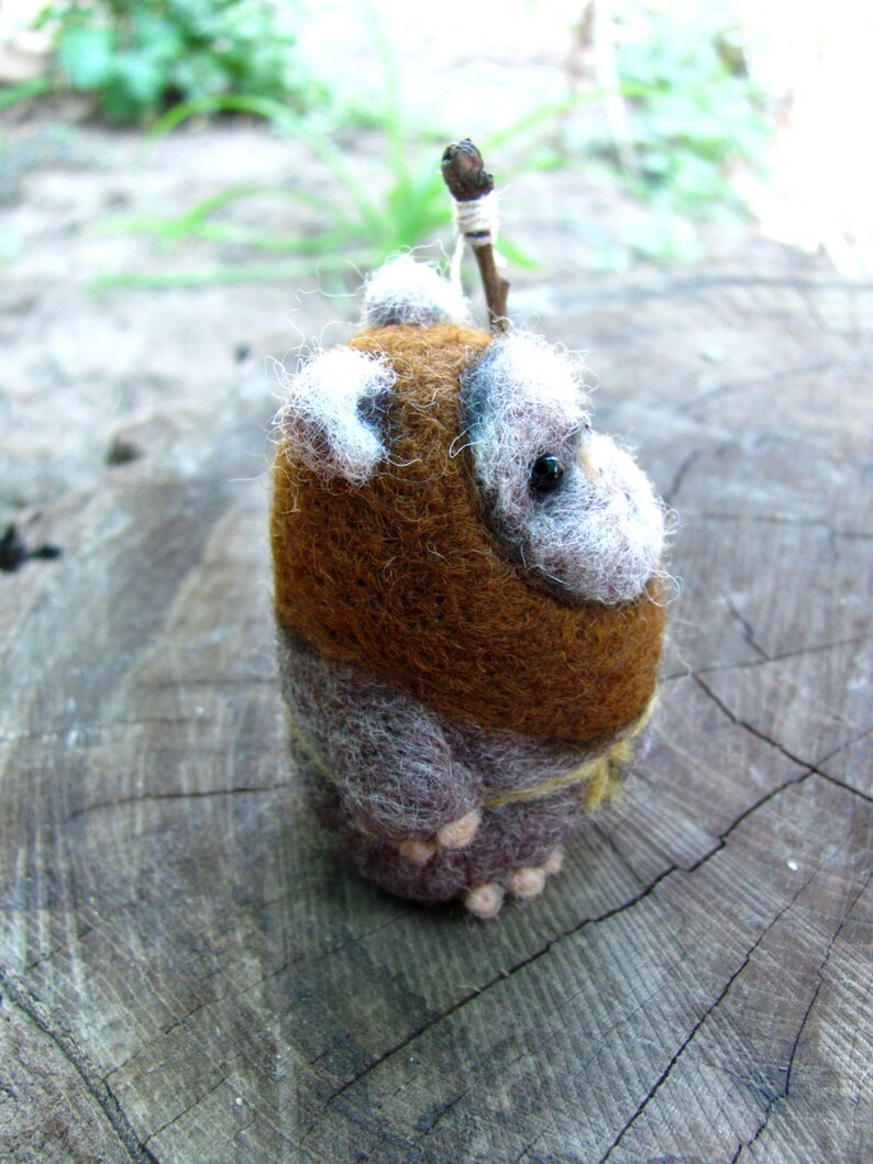 Needle felted Ewok Etsy