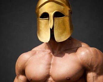 Capacete Espartano Coríntio Guerreiro Grego Arte Capacete Decoração para Casa Estilo Antigo