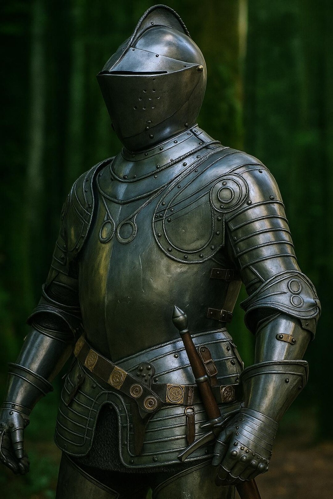 Platemail Medieval Gothic Full Plate Armor Suit: Steel Battle-ready Knight Armor ...