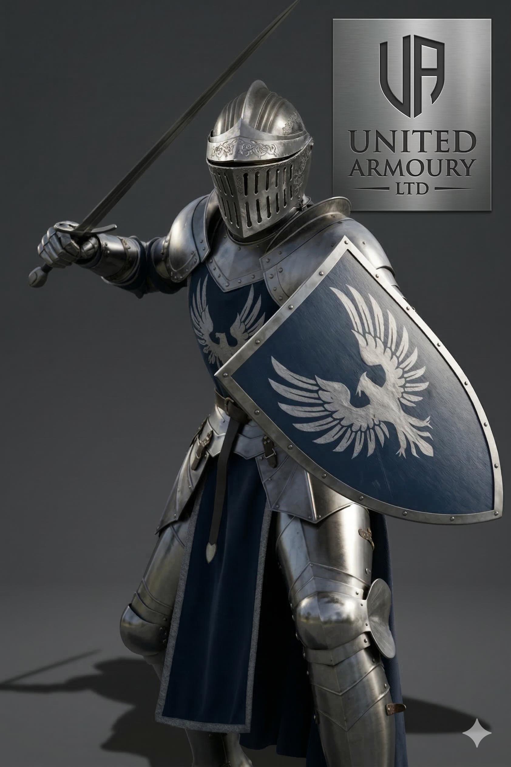 Joan of Arc Full Body Polished Steel Armor Custom Size Plate Armor LARP ...