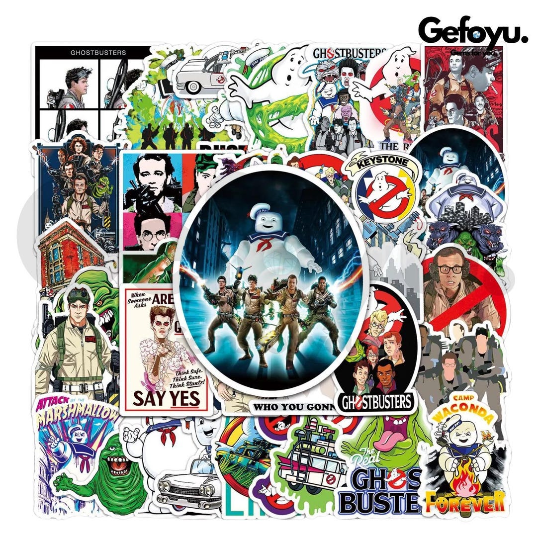 Ghostbusters Sticker Set - Ghost Busters the Ghost Hunters Stickers 50 ...