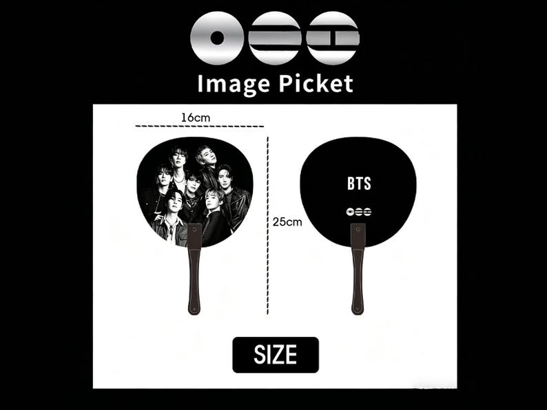 BTS 2026 World Hand Fan, Dubbelsidig Fanmade Picket, Kpop Konsert Hejarklacksfan Gåva för ARMÉ, Kpop Idol Hand Fan Gåva för Fans bild 12
