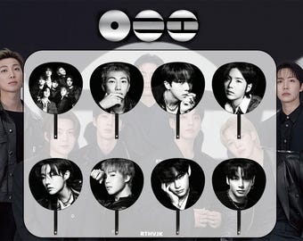 Abanico de mano BTS 2026 World, recuerdo de concierto Kpop, accesorio de concierto redondo, accesorio estilo K-Pop, accesorio de concierto Kpop para ARMY Bias
