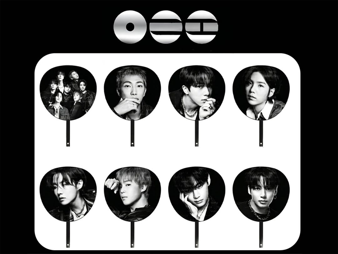 BTS 2026 World Hand Fan ,double Sided Fanmade Picket ,kpop Concert