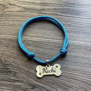 Médaille pour chien personnalisée en acier inoxydable double face gravée au laser, Médaille d'identification pour animal de compagnie, Médaille pour chien personnalisée à l'avant et à l'arrière, Collier pour chien réglable