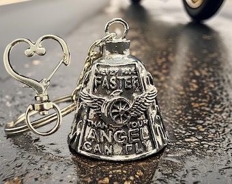 Guardian Bell Dont Ride Faster Angel Motorcycle Luck Charm Biker Gift Husband Boyfriend