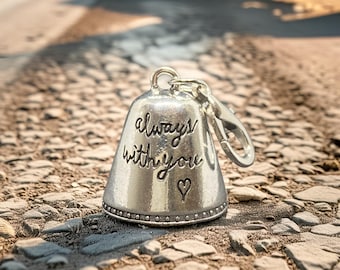 Guardian Bell Always With You Motorcycle Charm Biker Gift For Husband Boyfriend