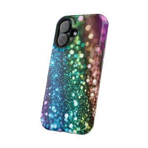 Sparkling Magnetic Tough Case | Glitter Phone Cover | Vibrant Accessories for Teens | Holiday Gift | Protective Phone Case