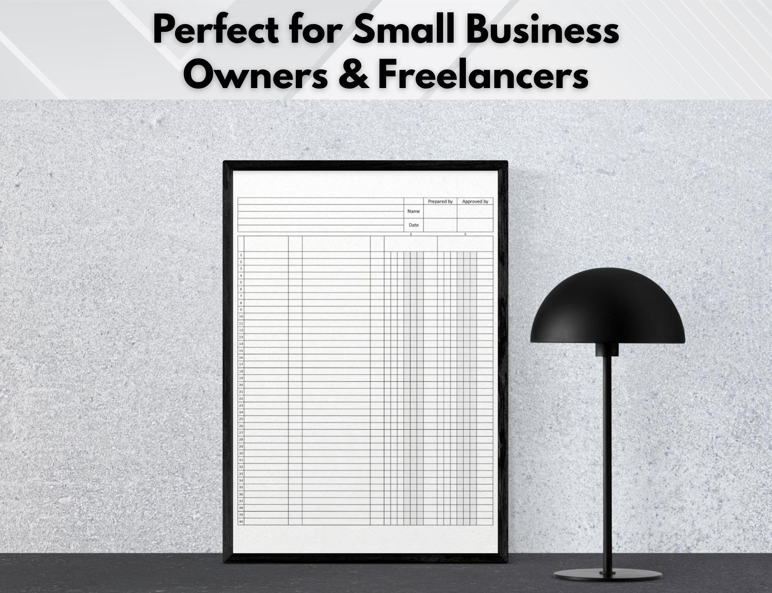 2–6 Column Ledger Printable. Accounting Ledger Sheets PDF. Professional ...