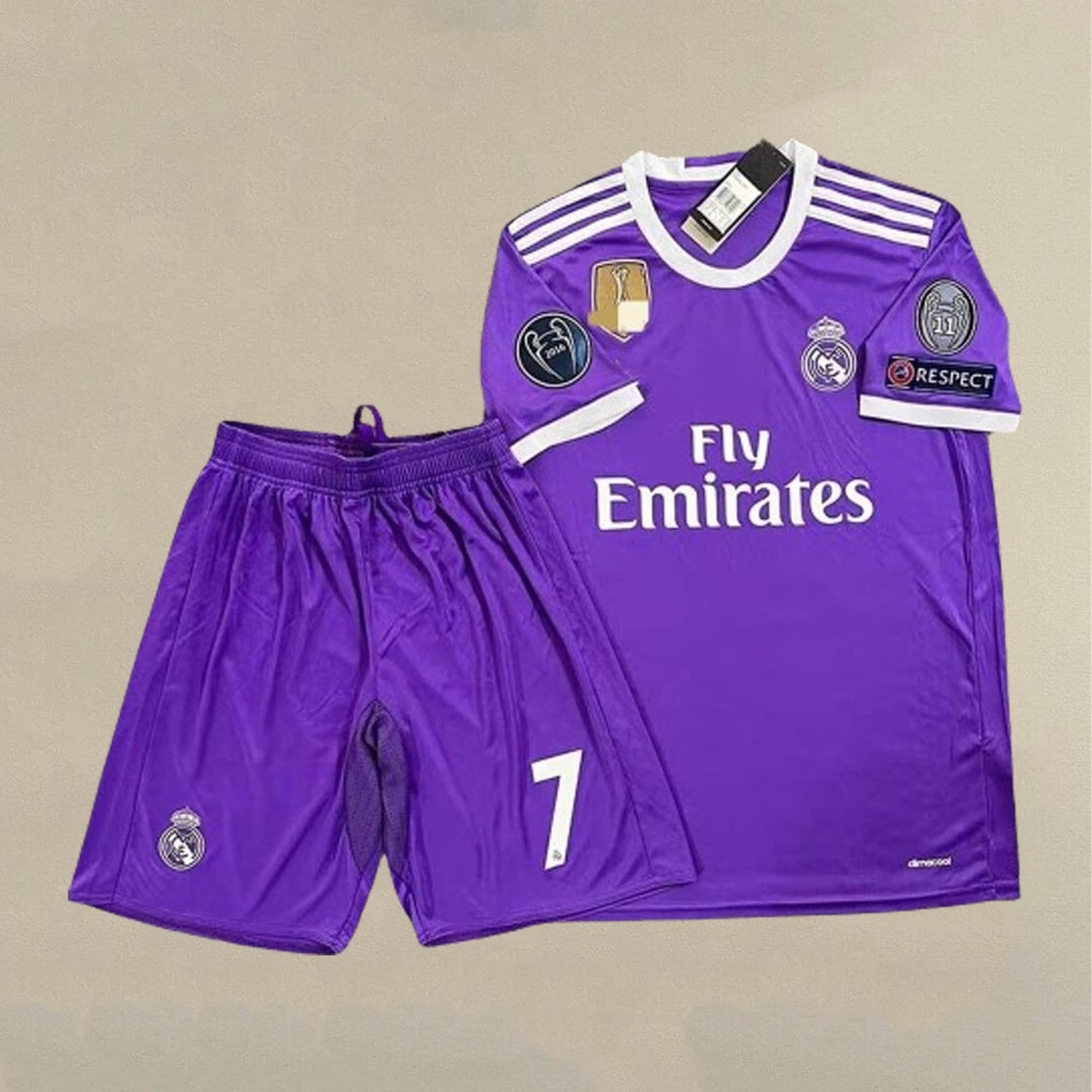 201617 Real Madrid Away Retro Jersey Champions League Etsy