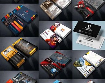 19 multifunctionele sjablonen voor visitekaartjes | Bewerkbare PSD-ontwerpen | Auto, voeding, onroerend goed, detailhandel en meer