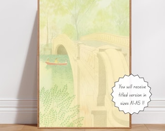 New York Magazine | June 1979 Magazine Cover Print | Central Park Bridge Print | Vintage New York Cover | Soft Green Wall Art | A1–A5 Sizes