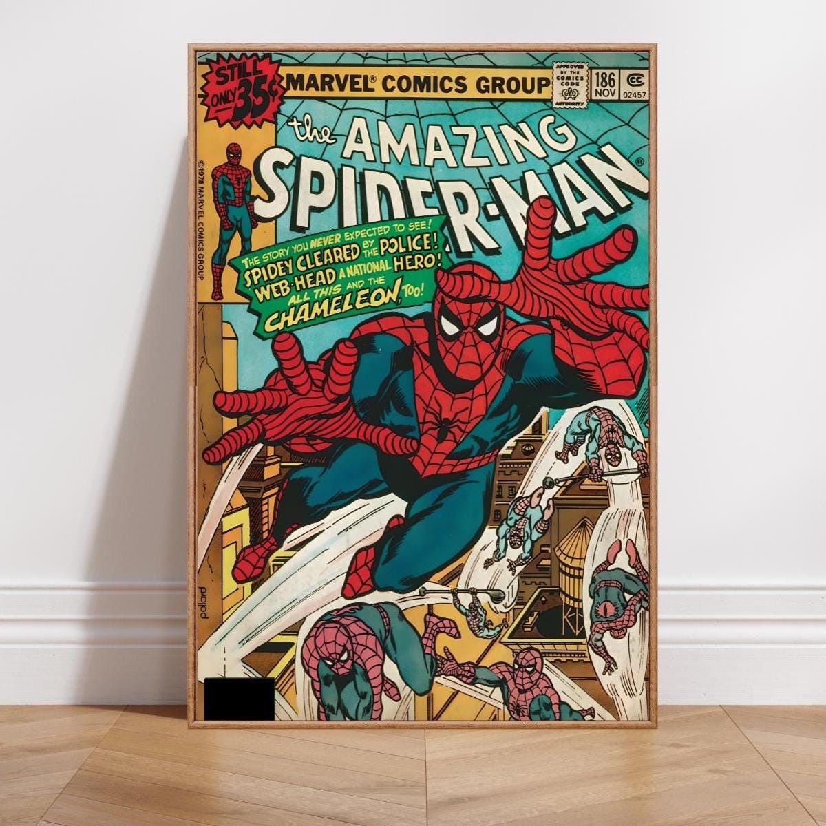 Vintage spiderman poster - Etsy 日本