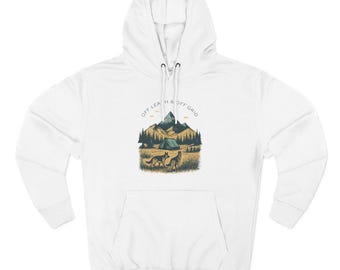 Men&#39;s Eco-Friendly Hiking Fleece Hoodie, German Shepherd Gift