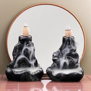 Mountain Waterfall Backflow Incense Burner: Aromatherapy Home Decor