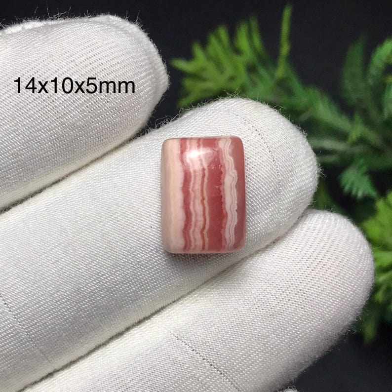 Silver Collector Rings Natural Pink Rhodochrosite Cabochon, 925 Sterling Silver Ring ...