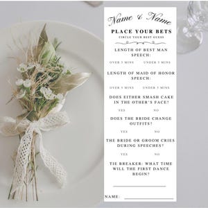 Wedding Bets Template