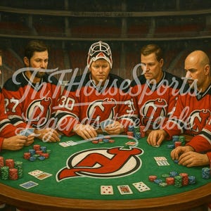 Leyendas de los New Jersey Devils en la mesa