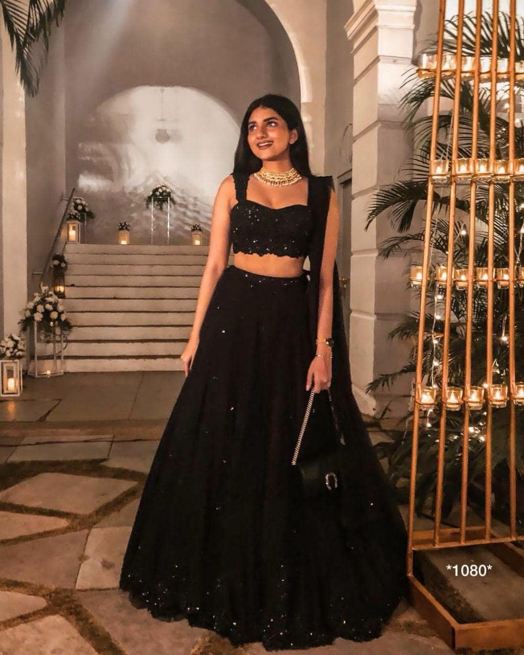 Indian Outfit for Wedding in Black - Etsy