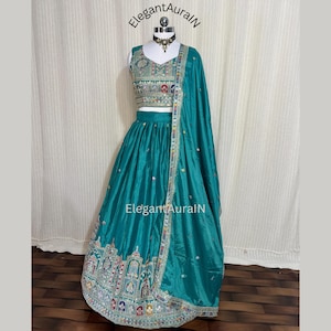 Teal Blue lehenga choli | ready made lehenga | Trendy party wear lehengas | indian wedding guest wear lehenga choli | reception wear lengha