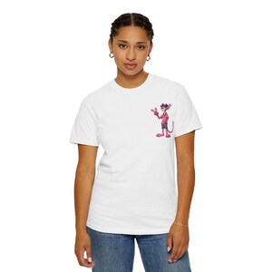 Pink Panther T-Shirt, Retro Cartoon Graphic Tee, 90s Nostalgia Shirt, Unisex Oversized Fit, DTF Print on Cotton, “Vintage Character Tee