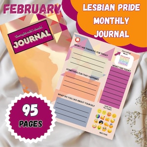 Lesbian Pride Digital Journal: Daily Prompts, Spotify Playlist (PDF Download)