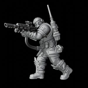 Shock Troops - Elite Squad - Imperial Force - Pose 3 | Wargame Proxies