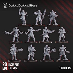 Church Fallen Squad - Set of 10 | Wargame Proxies