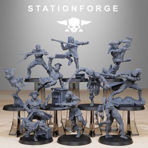 GrimCorp Jesters - Set of 10 | Wargame Proxies