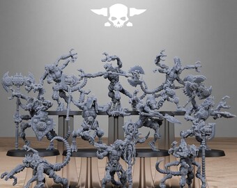 Raticus Technoclaw - Set of 10 | Wargame Proxy | Grimdark | Sci-Fi Future | Tabletop Wargaming | DnD