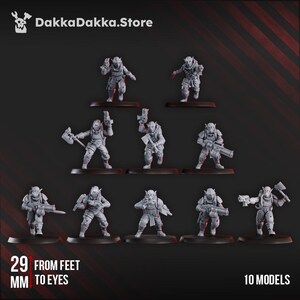 Gorggrot Tactic Squad - Set of 10 | Wargame Proxies