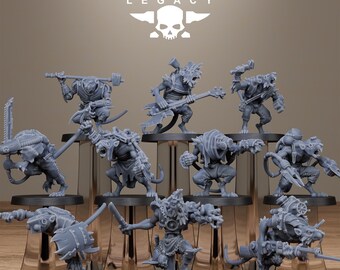 RotFang Infantry - Set of 10 | Sci-Fi Future | Tabletop Wargaming | DnD