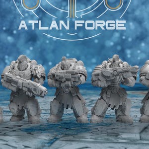 Minoan Aegis Knights - Set of 5 | Grimdark | Sci-Fi Future | Tabletop Wargaming