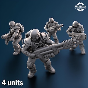 Special Weapons - Greyplate Troops - Set of 4 | Wargame Proxies
