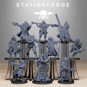 GrimCorp Mercenaries Modular Kit -  Set of 10 | Sci-Fi Future | Tabletop Wargaming | DnD