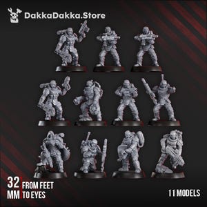 Phaeton Guard Special Forces - Set of 11 | Wargame Proxies