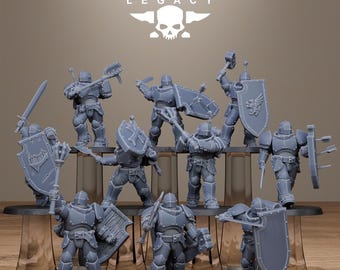 Solaris Infantry - Set of 10 | Sci-Fi Future | Tabletop Wargaming | DnD