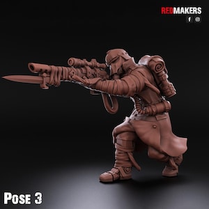Death Division - Kill Squad - Imperial Force - Pose 3 | Wargame Proxies